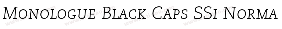 Monologue Black Caps SSi Normal字体转换